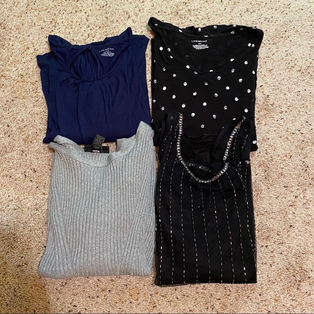 Bundle of 4 Lane Bryant 14/16 Shirts